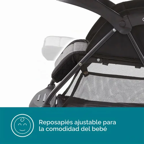 Vista 8 de Contours Quick Elite - Cochecito de bebé, cochecito de viaje ligero y compacto, compatible con asiento de automóvil infantil, asiento reclinable