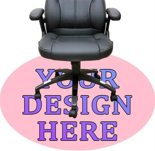 Vista 113 de Tapete redondo personalizado para silla de escritorio de oficina, diseño de tu propio logotipo de foto, texto, alfombrillas circulares