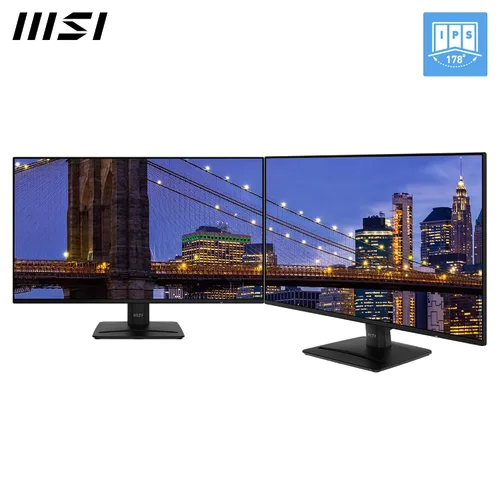 Vista 7 de MSI PRO MP271A E2 - Monitor de 27 pulgadas IPS 1920 x 1080 (FHD) para juegos y oficina, 120Hz, Free-Sync, HDMI, DisplayPort, Puerto VGA, Montaje