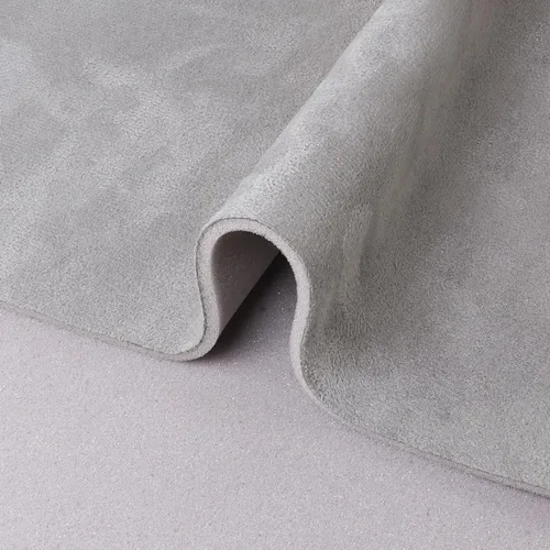 Vista 3 de 4Bang Tela de Forro Interior de Gamuza Gris para Reparación, Material de Micro-Gamuza para Forro Interior con Respaldo de Espuma, Repuesto