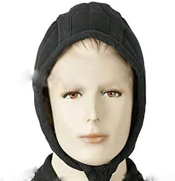 Vista 6 de NauticalMart Gorra acolchada de algodón renacentista medieval negro para casco, Chainmail Coif, Negro