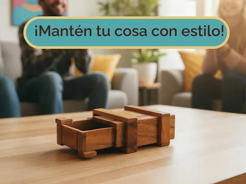 Vista 5 de BSIRI Magic Box Secret Brain Teaser - Cajas de rompecabezas de madera con compartimentos ocultos ideales para dinero misterioso y joyas, caja