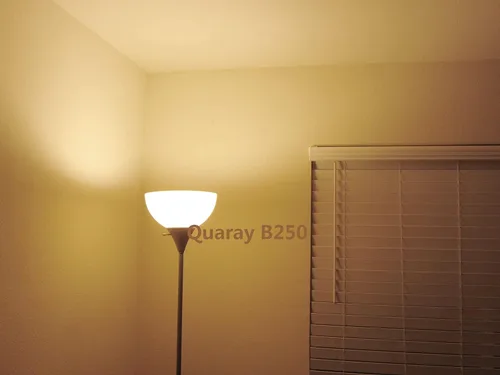 Vista 3 de Quaray Pantalla de lámpara de cuenco de plástico de 10 pulgadas para lámpara de pie Torchiere, blanco, B250