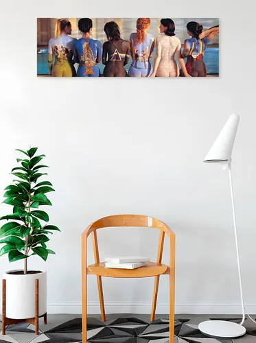 Vista 2 de Buy Art For Less Póster de arte artístico con licencia oficial de Pink Floyd Back Catalog Music Album de arte – 36 x 12 pulgadas – Impresión
