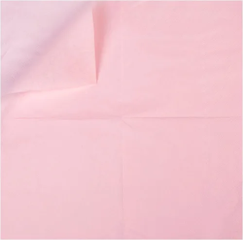 Vista 3 de 100 paquetes de servilletas de cóctel de 2 capas, servilletas de postre plegadas de 5 x 5 pulgadas, servilletas desechables para cena, boda, Rosa