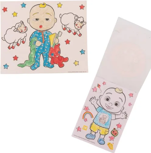 Vista 7 de Innovative Designs Cocomelon - Set de pintura y actividades creativas con lienzo para colorear para niños, más de 1000 piezas