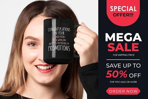 Vista 7 de Bubble Hugs Taza de café de promoción – Felicitaciones por tu promoción – Felicitaciones Buen comienzo trabajo oficina nuevo desafío principiante