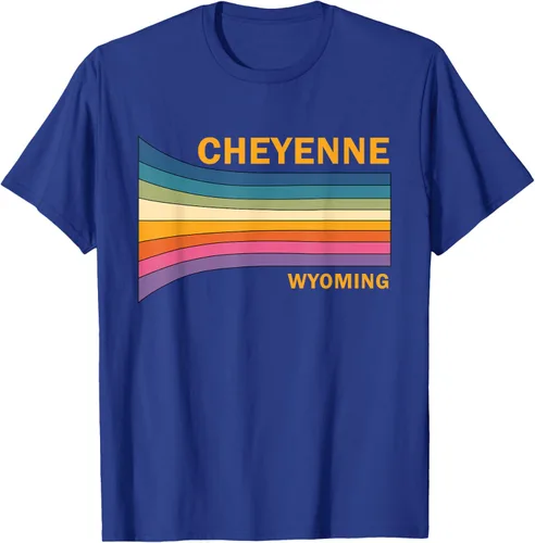 Vista 19 de Retro Vintage 70s Cheyenne Wyoming camiseta