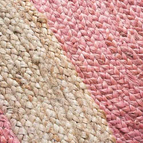 Vista 8 de SAFAVIEH Natural Fiber Collection - Alfombra ovalada, 2 pies 6 pulgadas x 4 pies, ovalada, azul aguamarina y marrón natural, yute hecho a mano