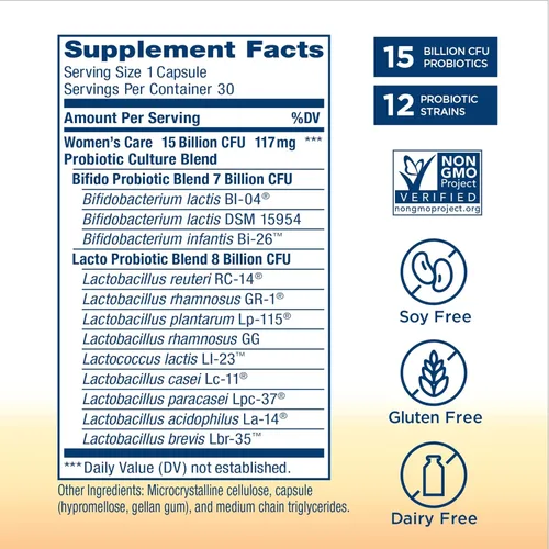 Vista 3 de Renew Life Cápsulas probióticas para mujeres, apoya el equilibrio del pH para mujeres, salud vaginal, urinaria, digestiva e inmunológica, L.
