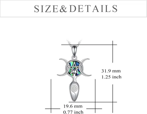 Vista 4 de YFN Celtic Necklace Sterling Silver Lucky Celtic Knot Pendant Jewelry Gifts for Women Girls