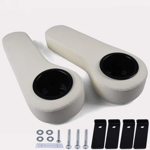 Vista 10 de PIT66 Kit de reposabrazos para asiento trasero de carrito de golf con portavasos, compatible con accesorios EZGO/Club Car/Yamaha/carrito de golf,