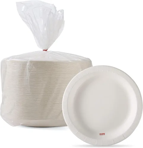 Vista 10 de Glad - Platos de papel desechables cuadrados para todas las ocasiones