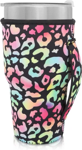 Vista 89 de Fundas Aislantes de Neopreno Portavasos con Asa para Vasos Tumbler de 20oz, Funda Reutilizable para Café Helado Para Tazas de Café de 30oz - 32oz
