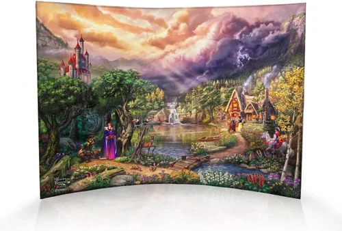 Vista 41 de Disney Brave - Thomas Kinkade Studios - Impresión fotográfica acrílica curvada de 10 x 7 pulgadas - Decoración independiente - Coleccionable