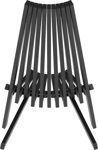 Vista 7 de Flash Furniture Delia Commercial - Silla plegable de madera para interiores y exteriores, salón de perfil bajo para patio, porche o jardín, versátil