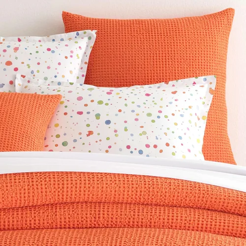 Vista 10 de Pine Cone Hill Funda de almohada de Matelasse azul francés de burbujas, tamaño estándar, patrón sólido azul
