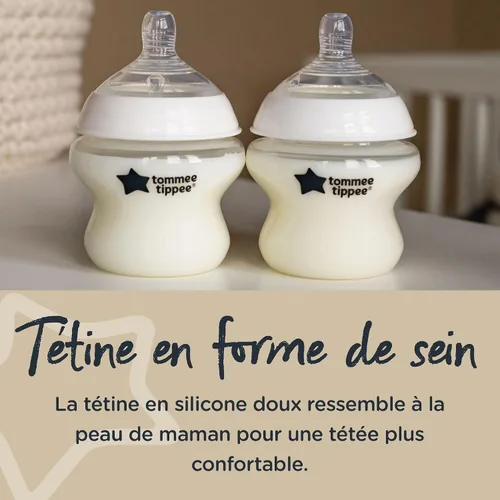 Vista 3 de 2 Biberons 8.8 fl oz sin bisfenol A Tommee tippee