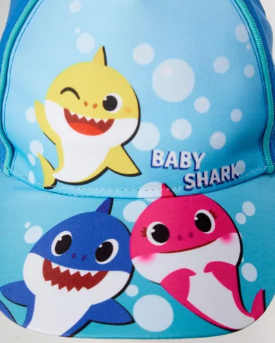 Vista 5 de Nickelodeon Gorro de tiburón para niños pequeños paquete de 2 gorras de béisbol ajustables