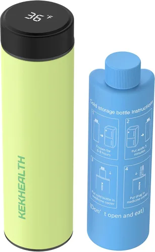 Vista 12 de Slim 16H Estuche de viaje para enfriador de insulina con etiqueta médica de viaje QR, bolsa de viaje para medicamentos portátil con enfriador