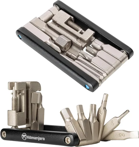 Vista 9 de Kilimanjaro Cycle Series 12 en 1 - Herramienta de bicicleta plegable, multiherramienta compacta para reparación de bicicletas, 910526ECE