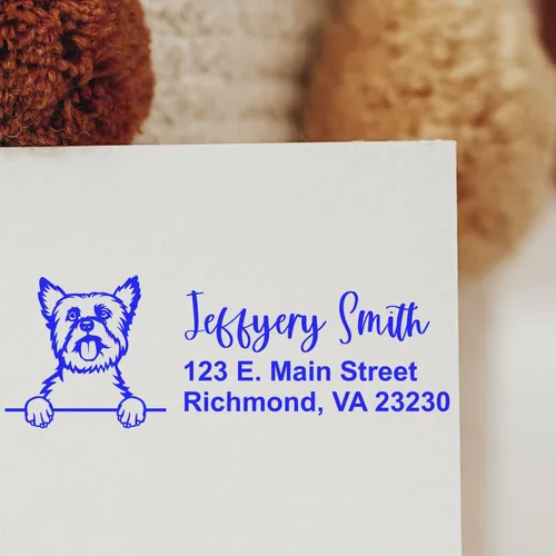 Vista 147 de American Bulldog Stamp Duo, Custom Return Address for Dog Lovers, Personalized Mail Mark for Letters and Cards