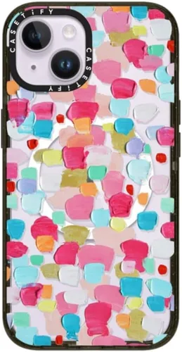 Vista 77 de CASETiFY Impact - Funda para iPhone 13 [protección contra caídas de 6.6 pies/compatible con Magsafe] Black Kingsnake, color negro transparente