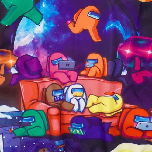 Vista 3 de Sudadera con capucha con estampado de juego para niños, suéter para niños de 5 a 10 años