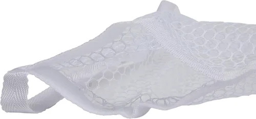 Vista 6 de Household Essentials bolsa para lavar y secar tenis de poliéster, color blanco, Malla, Rosado/Blanco apagado, 1