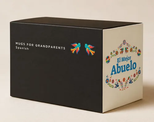Vista 4 de Triple Gifffted Regalos para Abuelos, Las Mejores Tazas de Café de Abuela y Abuelo en Español, Mejor Abuela y Abuelo Latino, Regalo para Día