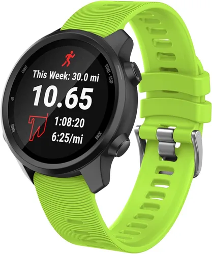 Vista 14 de ISABAKE - Correa de reloj de 0.787 in para Garmin Forerunner 245 645/Vivoactive 3/Venu Sq Negro