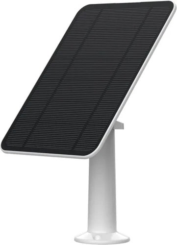 Vista 2 de Panel solar de 4 W compatible con cámara SimpliSafe para exteriores, incluye soporte de pared seguro, IP65 resistente a la intemperie, cable