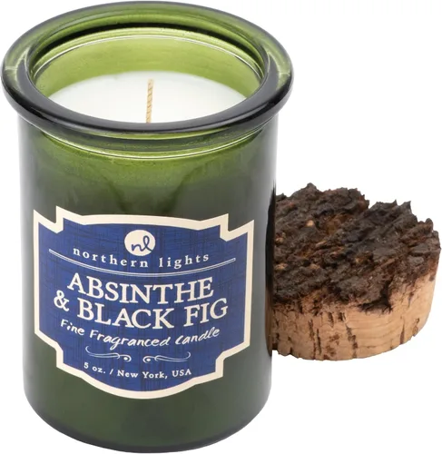Vista 2 de Northern Lights Candles - Velas de tarro de espíritu - Absenta y Higo Negro - 52603