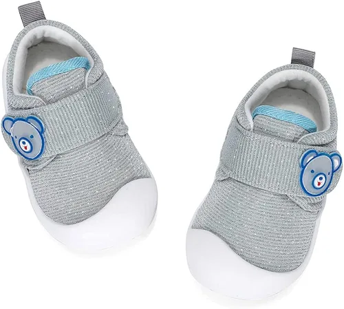 Vista 6 de Zapatos de bebé para niños y niñas, primeros caminantes, animales lindos, tenis para niños pequeños, suela de goma
