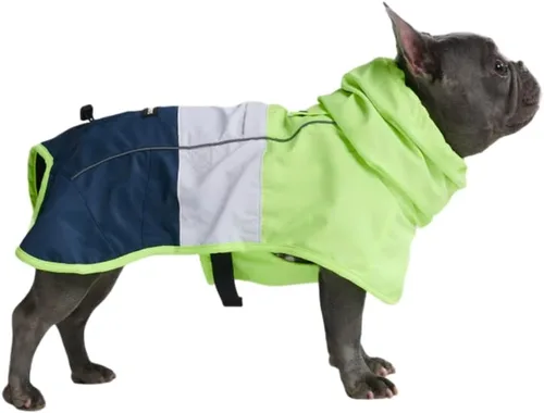 Vista 14 de Spark Paws - Chaqueta impermeable para perros, resistente al viento, para perros pequeños, medianos, grandes y extragrandes, traje reflectante