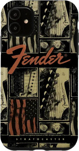 Vista 8 de Fender Funda vintage Stratocaster Americana Distressed Collage para iPhone 17
