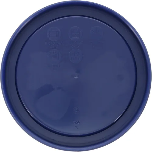 Vista 2 de Pyrex 7200-PC Tapas de Almacenamiento Redondas Azul Oscuro de 2 Tazas - Tapas Pyrex Originales Genuinas - Paquete de 2