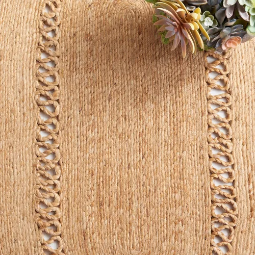 Vista 6 de SAFAVIEH Colección redonda de fibra natural NFB254A de 3 pies, redonda, natural, hecha a mano, estilo bohemio, con encanto de yute