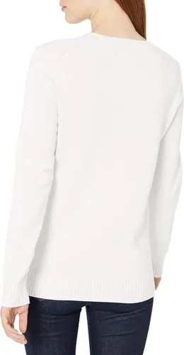 Vista 3 de Tienda Essentials - Suéter para mujer (100% algodón), diseño de cuello redondo