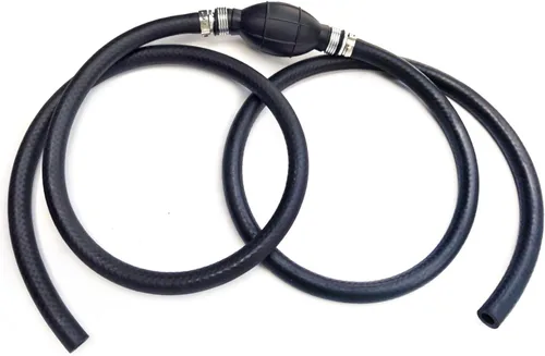 Vista 8 de Línea de combustible para barcos de 3/8 pulgadas 6 pies con bombilla de cebador, conjunto de línea de combustible trenzada de nailon 3/8" 10mm