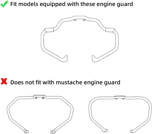 Vista 2 de XFMT Kits de carenado de pierna ventilada inferior para Indian Chieftain 2014-2020 Dark Horse 2016-2020, negro