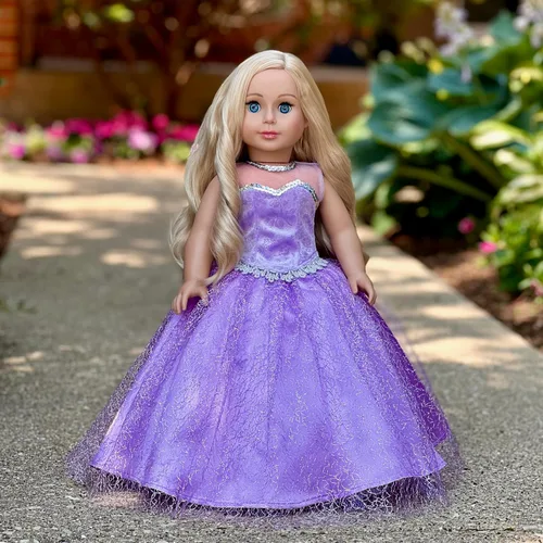 Vista 2 de Misty Lilac - Conjunto de 2 piezas para muñecas de 18 pulgadas - (Doll no incluido)