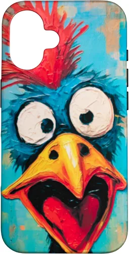 Vista 32 de Funda para iPhone 17 con diseño de gallo de dibujos animados de gallo de dibujos animados de gallo