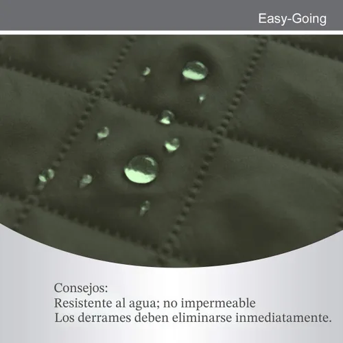 Vista 4 de Easy-Going - Funda reversible para sofá, resistente al agua, con varillas de espuma y correas elásticas, protector de muebles para mascotas y perros