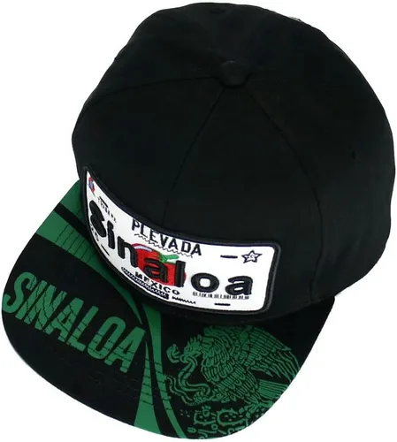 Vista 6 de Gorra de béisbol de algodón con diseño de placa de automóvil de los Estados de México
