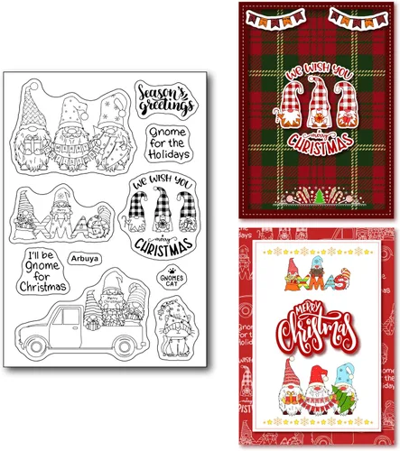 Vista 11 de Tis Season Sello de Goma Transparente con Sentimientos, Dichos y Frases de Feliz Navidad para Álbumes de Recortes/Fotos Decorativas y Elaboración