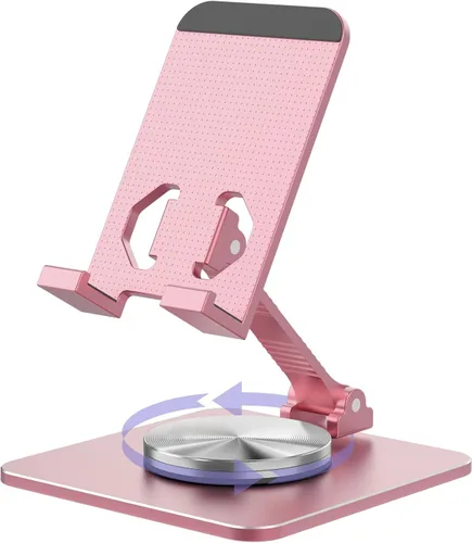 Vista 10 de Soporte para teléfono celular y tableta para escritorio, soporte ajustable de aluminio para iPhone, iPad y teléfonos inteligentes Montura