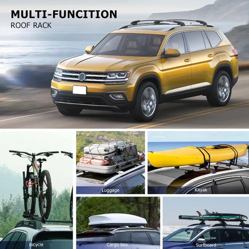 Vista 6 de Barras transversales de techo con cerradura de 300 libras compatibles con VW Atlas 2017-2026