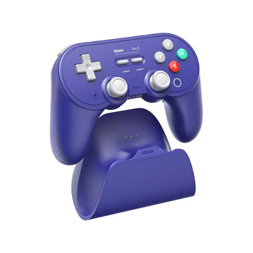 Vista 2 de 8BitDo Pro 3 Bluetooth Controller for SwitchSwitch 2 TMR Joysticks, Swappable ABXY Buttons, Pro Back Buttons, Charging Dock, Hall Effect Triggers
