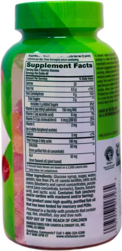 Vista 4 de Vitafusion Gomitas Omega-3, 120 unidades (4 botellas)